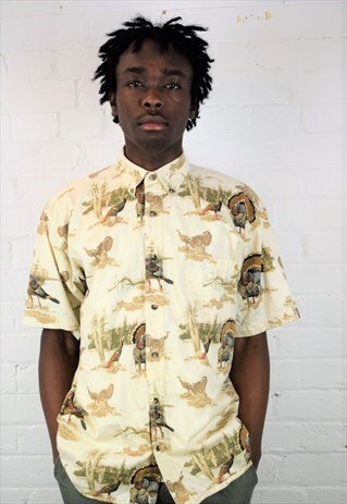 VINTAGE 90'S PATTERNED SHIRT