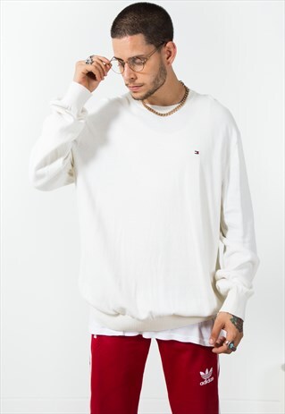 VINTAGE 80S TOMMY HILFIGER KNIT JUMPER / S580