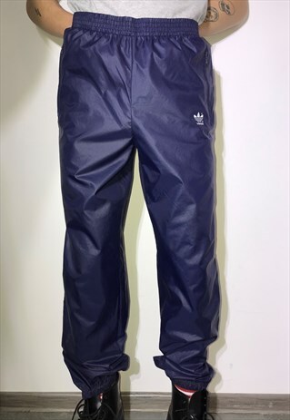 VINTAGE 90' OLDSCHOOL BLUE ADIDAS UNISEX SPORT TROUSERS