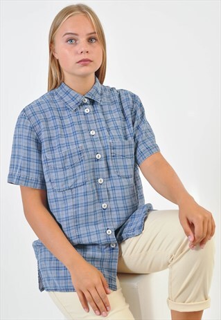 VINTAGE SHORT SLEEVE CHECKED SHIRT