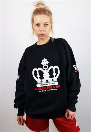O.G. GEAR OVERSIZED UNISEX HIP HOP SWEATSHIRT "QUEEN"