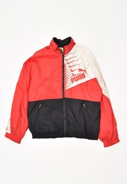 Vintage Puma Tracksuit Top Jacket Red