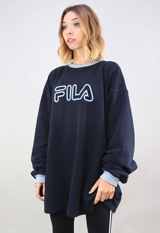 VINTAGE 90S OVERSIZED FILA SWEATSHIRT