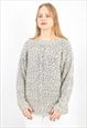 Vintage knitwear jumper in grey