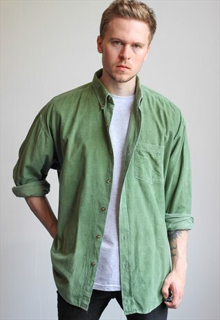 VINTAGE OVERSIZED CORDUROY SHIRT