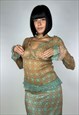 VINTAGE 00S BOHO SEE-TROUGH BLOUSE