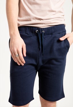 Basic Sports Shorts in Navy with Pockets and Drawstring