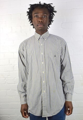 VINTAGE 90'S RALPH LAUREN CHECKED SHIRT