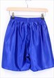 VINTAGE PUMA SPORTS SHORTS BLUE WITH CONTRAST LOGO 