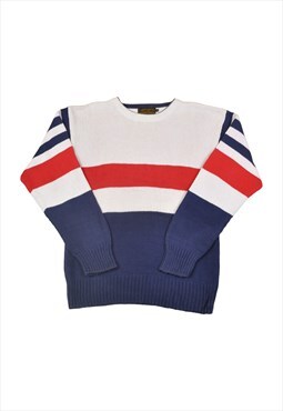 Vintage Eddie Bauer Knitwear Sweater Retro Colour White S 