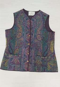 House of Bruar Pattern Waistcoat Gilet