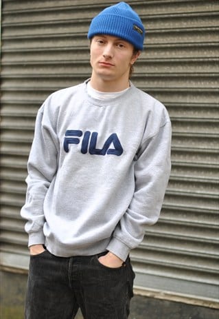 VINTAGE 90S FILA SPELL OUT SWEATER