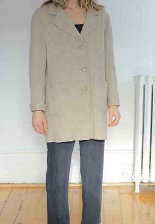 VIRGIN WOOL ITALIAN PEA COAT BLAZER