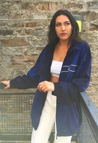 VINTAGE REEBOK UNISEX FESTIVAL BOMBER SHELL TRACK JACKET