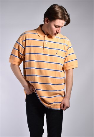 DEADSTOCK NAUTICA STRIPED POLO SHIRT