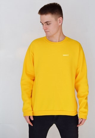 YELLOW DONUT (WHITE) SWEATSHIRT