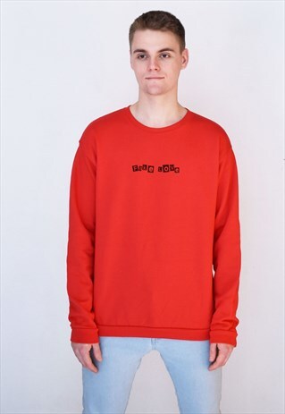 RED FAKE LOVE SWEATSHIRT