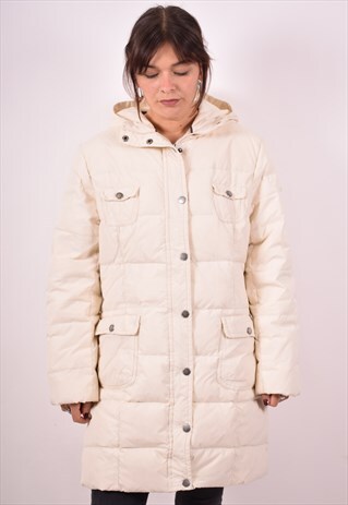 SERGIO TACCHINI WOMENS VINTAGE PADDED JACKET MEDIUM OFF WHIT