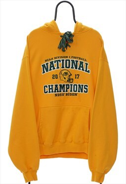 NCAA National Champions Spellout Yellow Hoodie Womens
