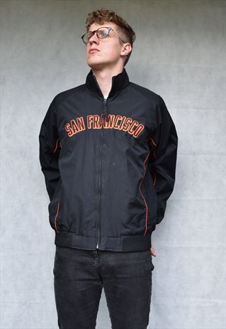 SAN FRANCISCO GIANTS BASEBALL WATERPROOF JACKET SIZE M