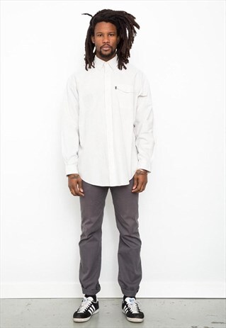 VINTAGE 90'S RALPH LAUREN CREEK COTTON PIN STRIPE SHIRT