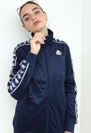 VINTAGE Y2K KAPPA BLUE ZIP UP JACKET