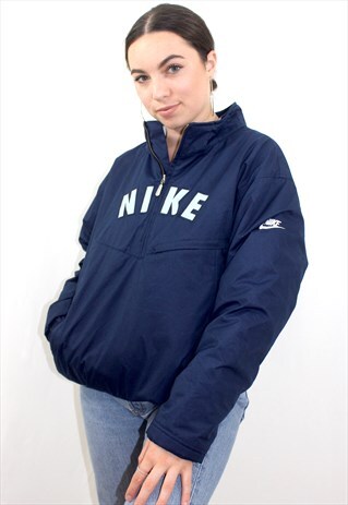 90'S RETRO SPELL-OUT PULLOVER JACKET
