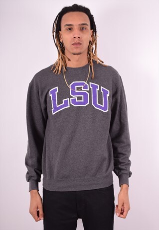 CHAMPION MENS VINTAGE SWEATSHIRT JUMPER MEDIUM GREY 90'S