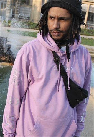 LAVANDER REFLECTIVE HOODIE