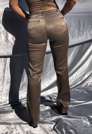 90'S 2000'S BONGO SZ S SATEEN SHINY LIGHTWEIGHT PANTS