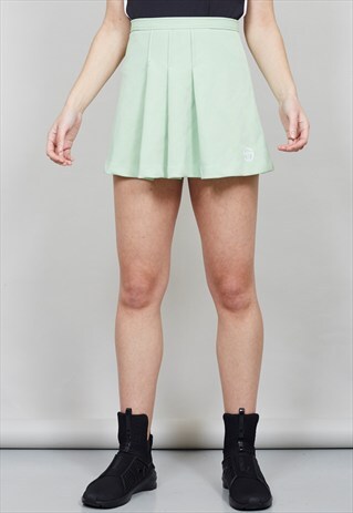 VINTAGE LIME GREEN SERGIO TACCHINI MINI TENNIS SKIRT