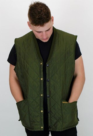 VINTAGE BARBOUR QUILTED WAISTCOAT