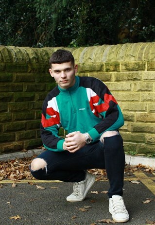 RARE VINTAGE 80S ADIDAS 1/4 ZIP SWEATSHIRT