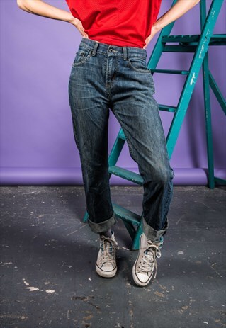 VINTAGE 1990S BLUE LEVI'S 514 MOM JEANS