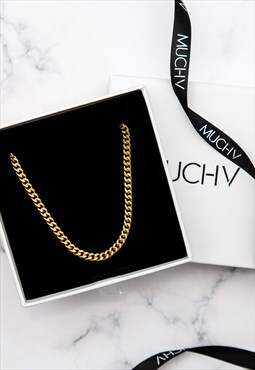 Women's Curb Chain Necklace - Gold