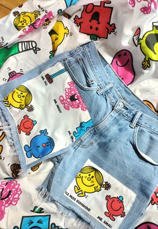 VINTAGE 90'S MR MEN REWORKED LEVI MOM SHORTS