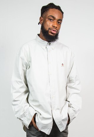 TOMMY HILFIGER 90'S VINTAGE BEIGE STONE SHIRT