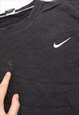 VINTAGE  NIKE SWEATSHIRT SWOOSH CREWNECK HEAVYWEIGHT BLACK