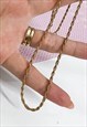1980'S GOLD PLATED DELICATE TWIST CHAIN