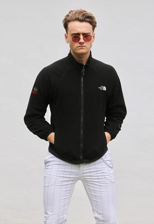 NORTH FACE USA JET BLACK FLEECE TECHNICAL JACKET