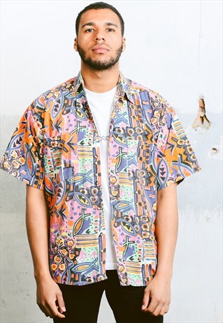 VINTAGE ABSTRACT PATTERN SHIRT