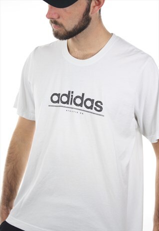 VINTAGE ADIDAS SPELL OUT T SHIRT TEE