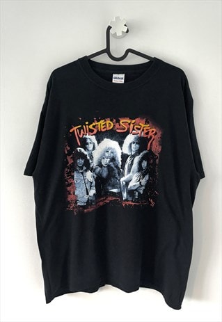 Vintage twisted sister I wanna rock black T-shirt large 