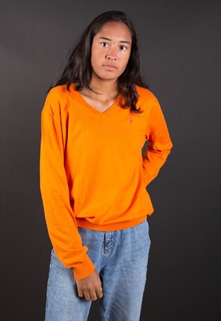 ORANGE POLO BY RALPH LAUREN KNIT JUMPER