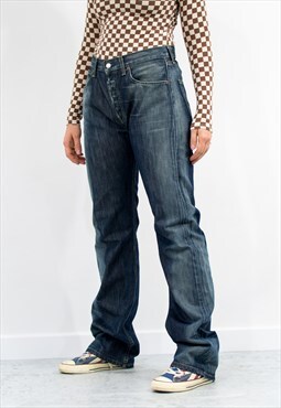 Levis 501 jeans vintage y2k in faded blue size W32 L36