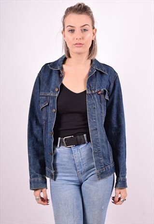 LEVI'S WOMENS VINTAGE DENIM JACKET MEDIUM BLUE 90'S