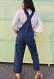 LONG DUNGAREES IN DARK BLUE