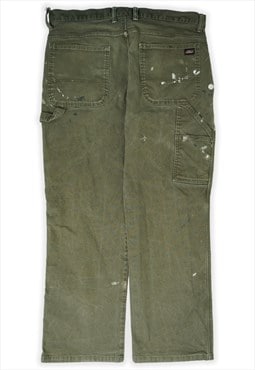 Vintage Dickies Workwear Khaki Carpenter Trousers Womens