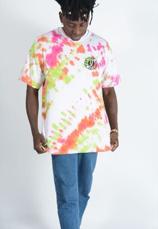 YIFY UNISEX TIE DYE T-SHIRT WITH GRAPHIC LOGO