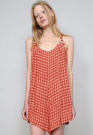 VINTAGE 90'S GEOMETRIC PRINT PLAYSUIT